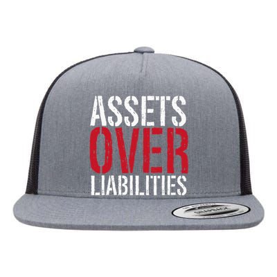 Assets Over Liabilities Investing Stocks Human Capital Flat Bill Trucker Hat