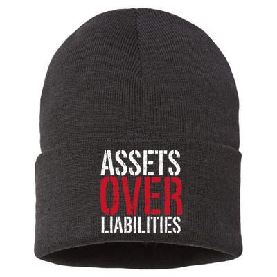 Assets Over Liabilities Investing Stocks Human Capital Sustainable Knit Beanie