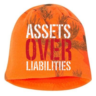 Assets Over Liabilities Investing Stocks Human Capital Kati - Camo Knit Beanie