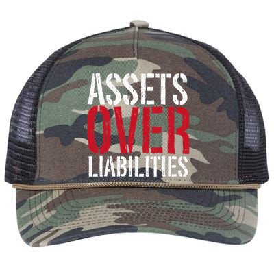 Assets Over Liabilities Investing Stocks Human Capital Retro Rope Trucker Hat Cap