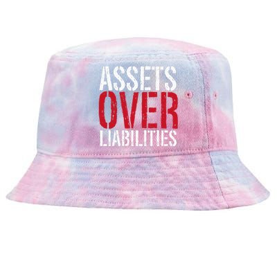 Assets Over Liabilities Investing Stocks Human Capital Tie-Dyed Bucket Hat