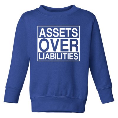 Assets Over Liabilities Accountant Meaningful Gift Toddler Sweatshirt