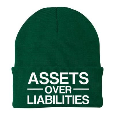 Assets Over Liabilities Accountant Knit Cap Winter Beanie