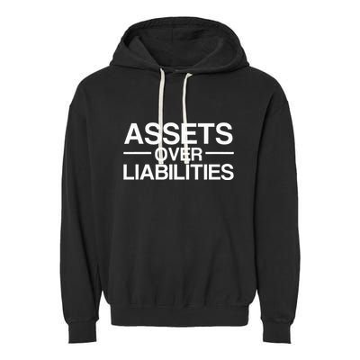 Assets Over Liabilities Accountant Garment-Dyed Fleece Hoodie