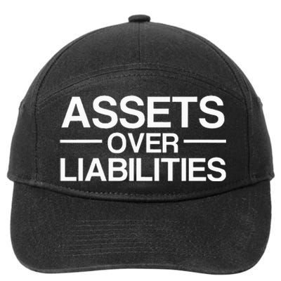 Assets Over Liabilities Accountant 7-Panel Snapback Hat