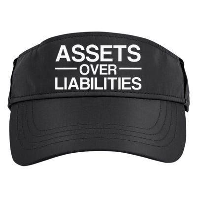 Assets Over Liabilities Accountant Adult Drive Performance Visor