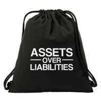 Assets Over Liabilities Accountant Drawstring Bag