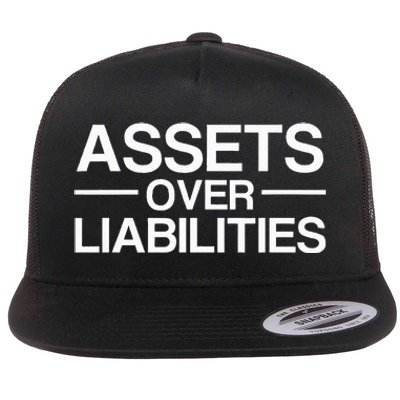 Assets Over Liabilities Accountant Flat Bill Trucker Hat