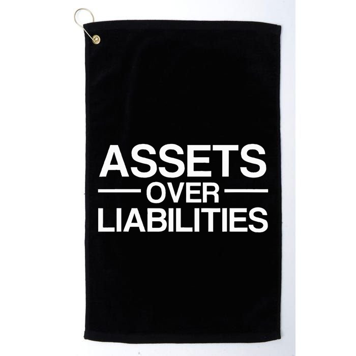 Assets Over Liabilities Accountant Golf Towel