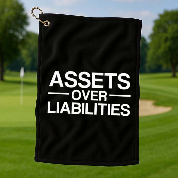 Assets Over Liabilities Accountant Golf Towel