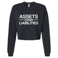 Assets Over Liabilities Accountant Cropped Pullover Crew