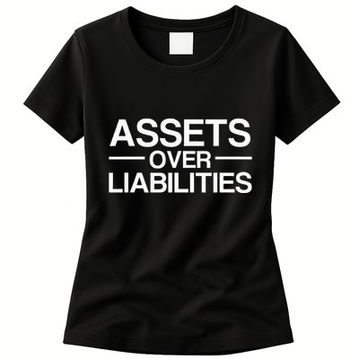 Assets Over Liabilities Accountant Womens T-Shirt