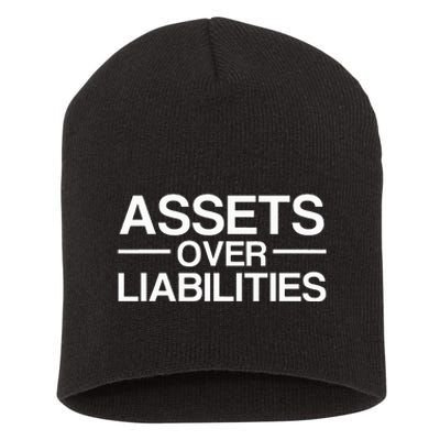 Assets Over Liabilities Accountant Short Acrylic Beanie