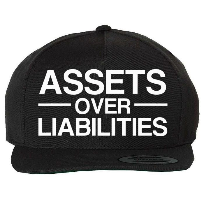 Assets Over Liabilities Accountant Wool Snapback Cap