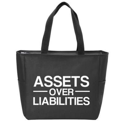 Assets Over Liabilities Accountant Zip Tote Bag