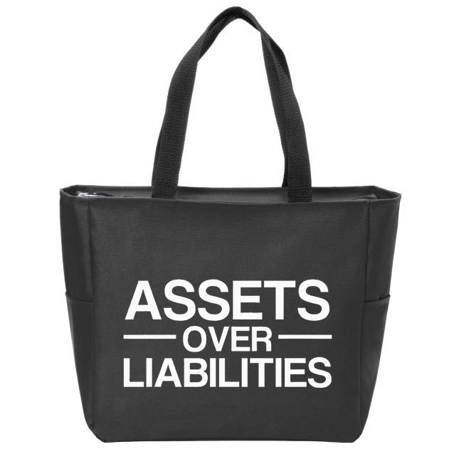 Assets Over Liabilities Accountant Zip Tote Bag