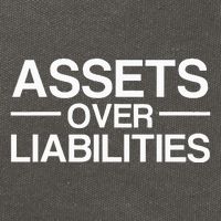 Assets Over Liabilities Accountant Cotton Canvas Backpack