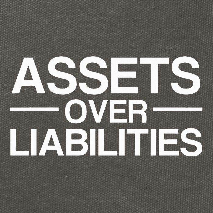 Assets Over Liabilities Accountant Cotton Canvas Backpack