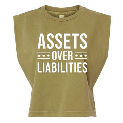 Assets Over Liabilities Garment-Dyed Women's Muscle Tee