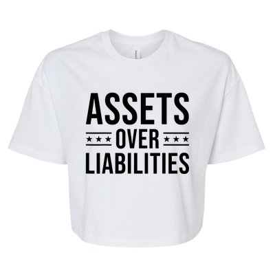 Assets Over Liabilities Bella+Canvas Jersey Crop Tee