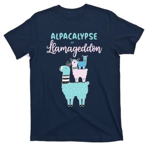 Alpacalypse Or Llamageddon Alpacas and Llamas Take Over T-Shirt