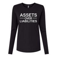 Assets Over Liabilities Accountant Inspirational Success Womens Cotton Relaxed Long Sleeve T-Shirt