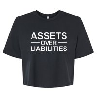 Assets Over Liabilities Accountant Inspirational Success Bella+Canvas Jersey Crop Tee