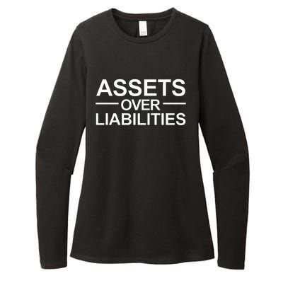 Assets Over Liabilities Accountant Inspirational Success Womens CVC Long Sleeve Shirt