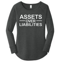 Assets Over Liabilities Accountant Inspirational Success Women's Perfect Tri Tunic Long Sleeve Shirt