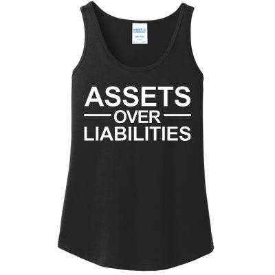 Assets Over Liabilities Accountant Inspirational Success Ladies Essential Tank