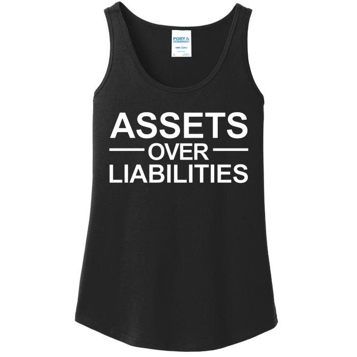 Assets Over Liabilities Accountant Inspirational Success Ladies Essential Tank