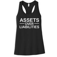 Assets Over Liabilities Accountant Inspirational Success Women's Racerback Tank