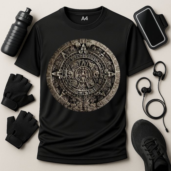 Aztec Or Mayan Calendar Maya Cooling Performance Crew T-Shirt