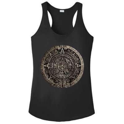 Aztec Or Mayan Calendar Maya Ladies PosiCharge Competitor Racerback Tank
