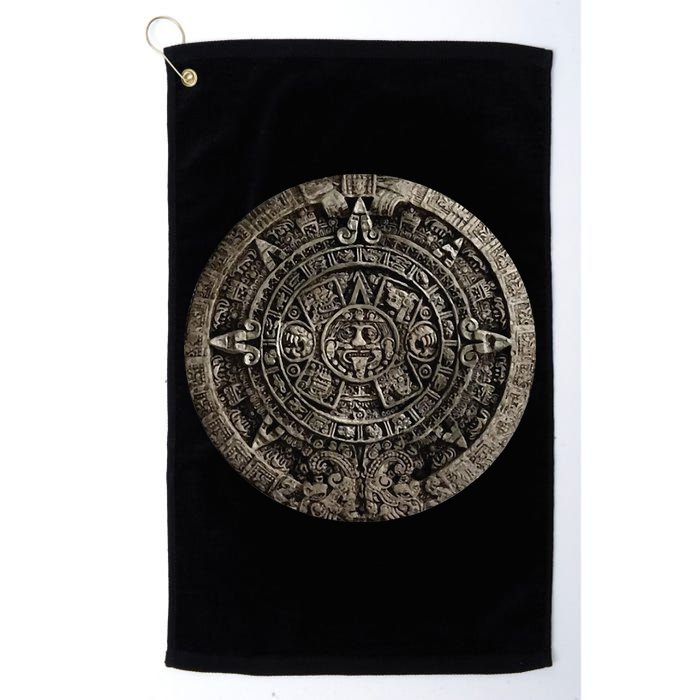 Aztec Or Mayan Calendar Maya Golf Towel