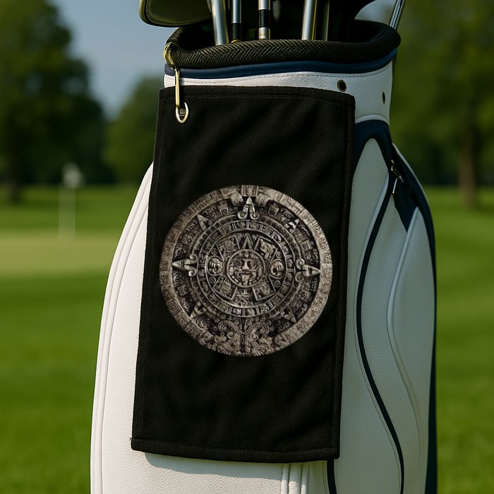 Aztec Or Mayan Calendar Maya Golf Towel