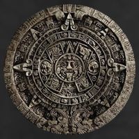Aztec Or Mayan Calendar Maya Golf Towel
