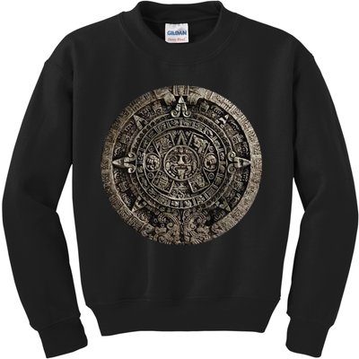 Aztec Or Mayan Calendar Maya Kids Sweatshirt