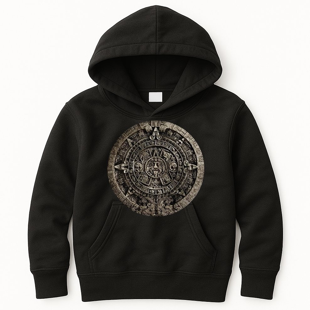 Aztec Or Mayan Calendar Maya Kids Hoodie