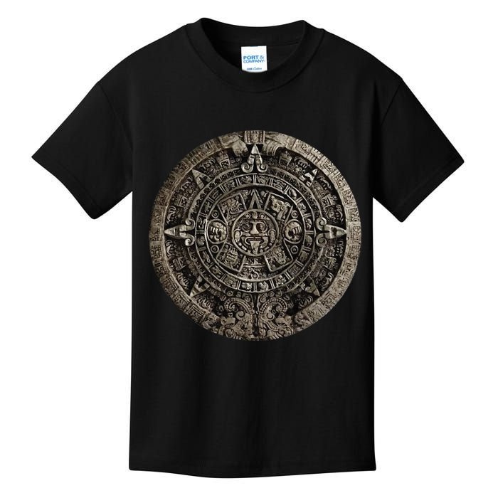 Aztec Or Mayan Calendar Maya Kids T-Shirt