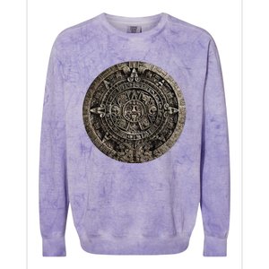 Aztec Or Mayan Calendar Maya Men Women Kids Colorblast Crewneck Sweatshirt