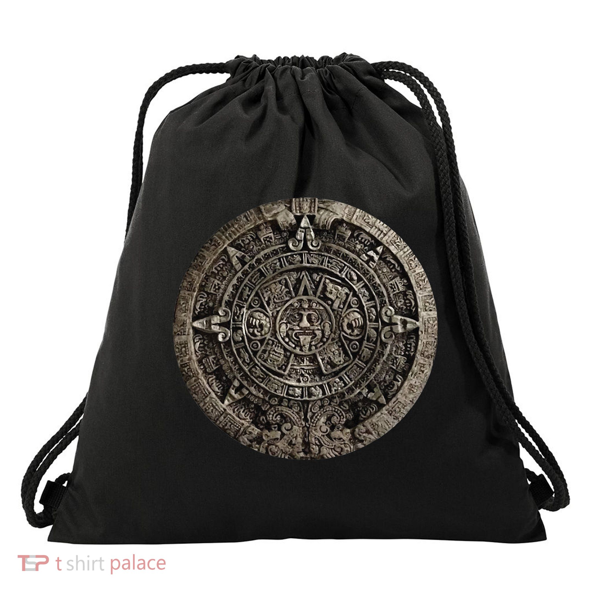 Aztec Or Mayan Calendar Maya Men Women Kids Drawstring Bag