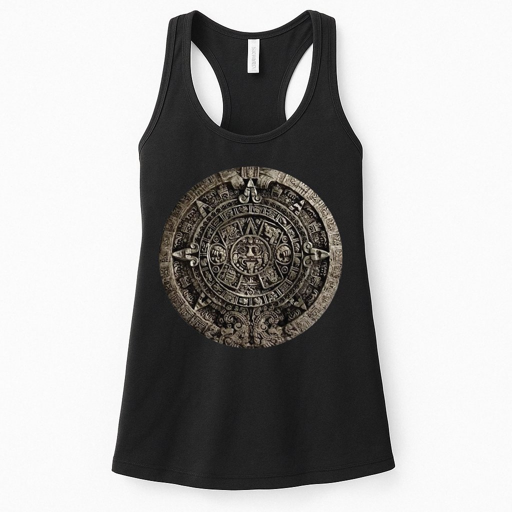 Aztec Or Mayan Calendar Maya Men Women Kids Womens Tank Top