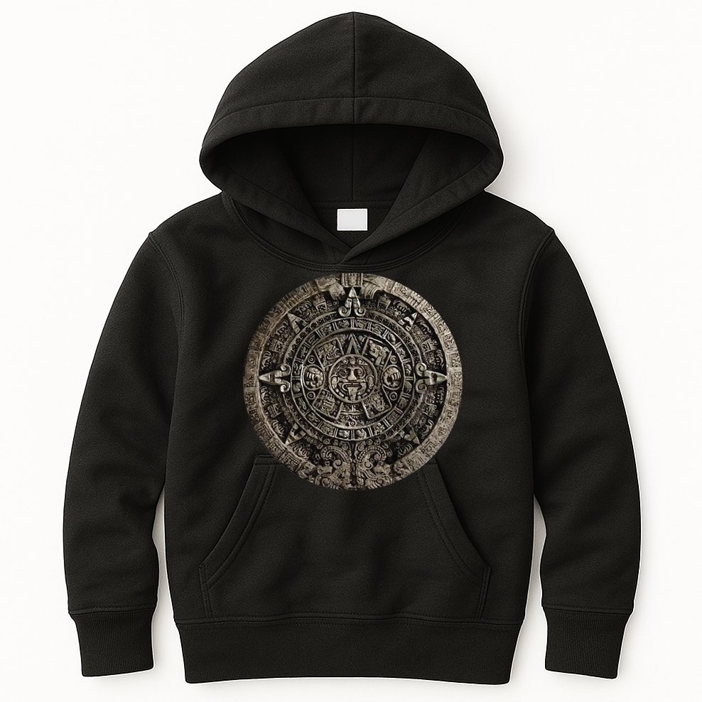 Aztec Or Mayan Calendar Maya Men Women Kids Kids Hoodie
