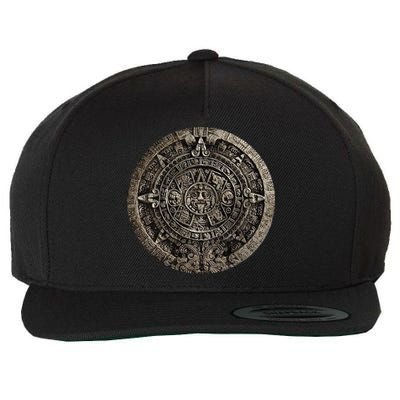 Aztec Or Mayan Calendar Maya Men Women Kids Wool Snapback Cap