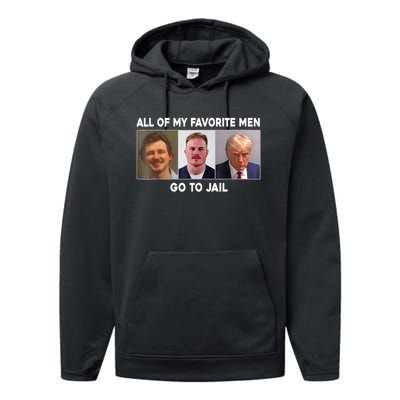 All Of My Favorite Go To Jail Performance Fleece Hoodie