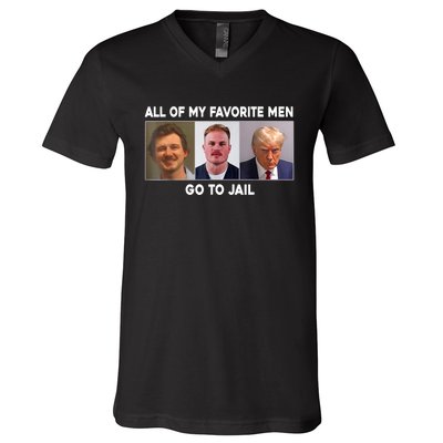 All Of My Favorite Go To Jail V-Neck T-Shirt