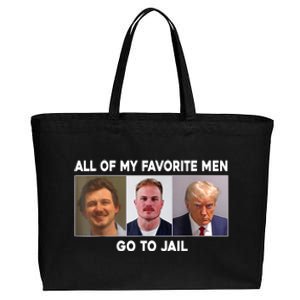 All Of My Favorite Go To Jail Cotton Canvas Jumbo Tote