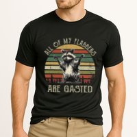 All Of My Flabbers Are Gasted Raccoon Meme Vintage Retro Performance Shirt