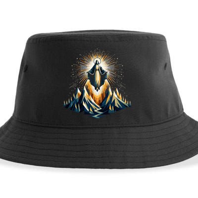 Assumption Of Mary. Holy Mary Mother Of Jesus Christ. Sustainable Bucket Hat